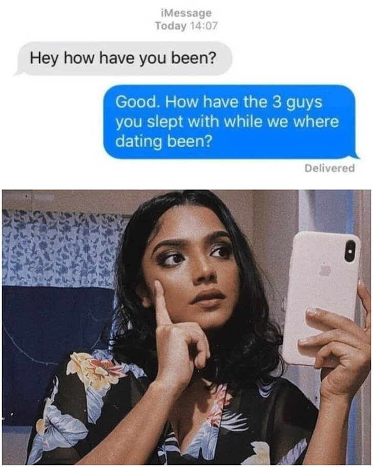 SideSplitting Text Banter Exchanges Between ExLovers