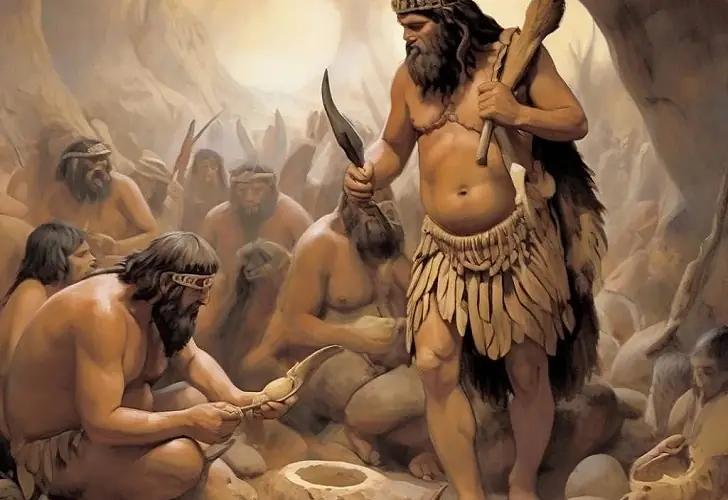 What is the difference between the Paleolithic and Neolithic ages?