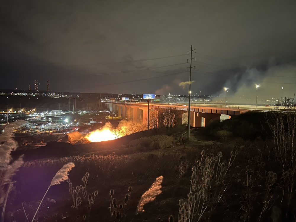 Valley View Bridge fire
