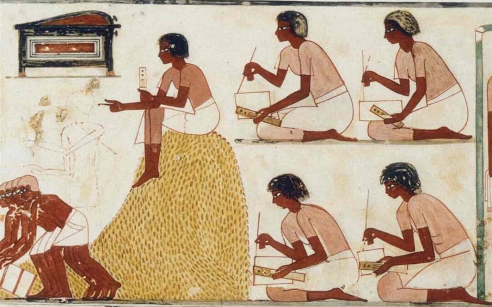 What did scribes do in ancient Egypt?